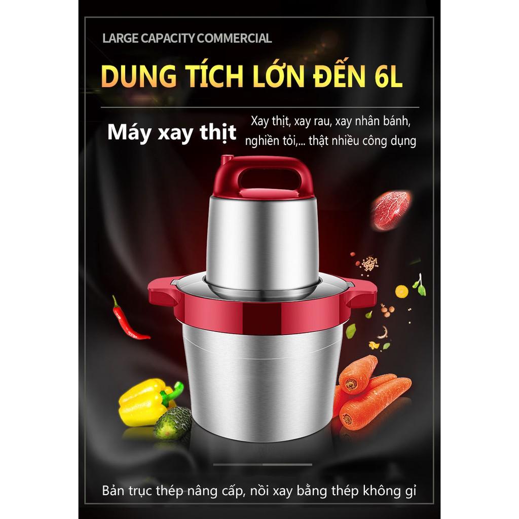 FU66R- Máy xay thịt 6L ít máy xay rau củ thịt inox thép không gỉ Máy xay Nồi xay vinhthuan.shop