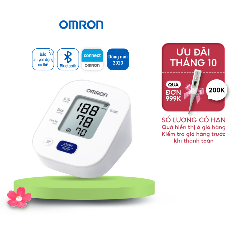 Dòng mới 2023 - Máy Đo Huyết Áp Bluetooth OMRON HEM-7141T1 - Kết nối điện thoại thông minh