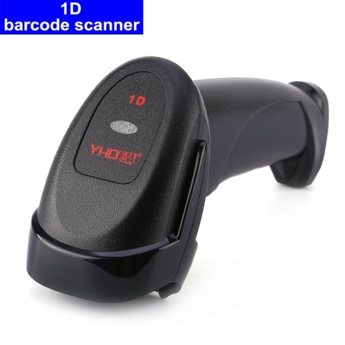 Máy quét mã vạch / barcode 1D YHD - 8200 - quét được trên cả màn hình điện thoại, máy tính - giúp seller dễ dàng quản lý tồn kho, kiểm tra và lưu trữ đơn hàng - kèm chân gác