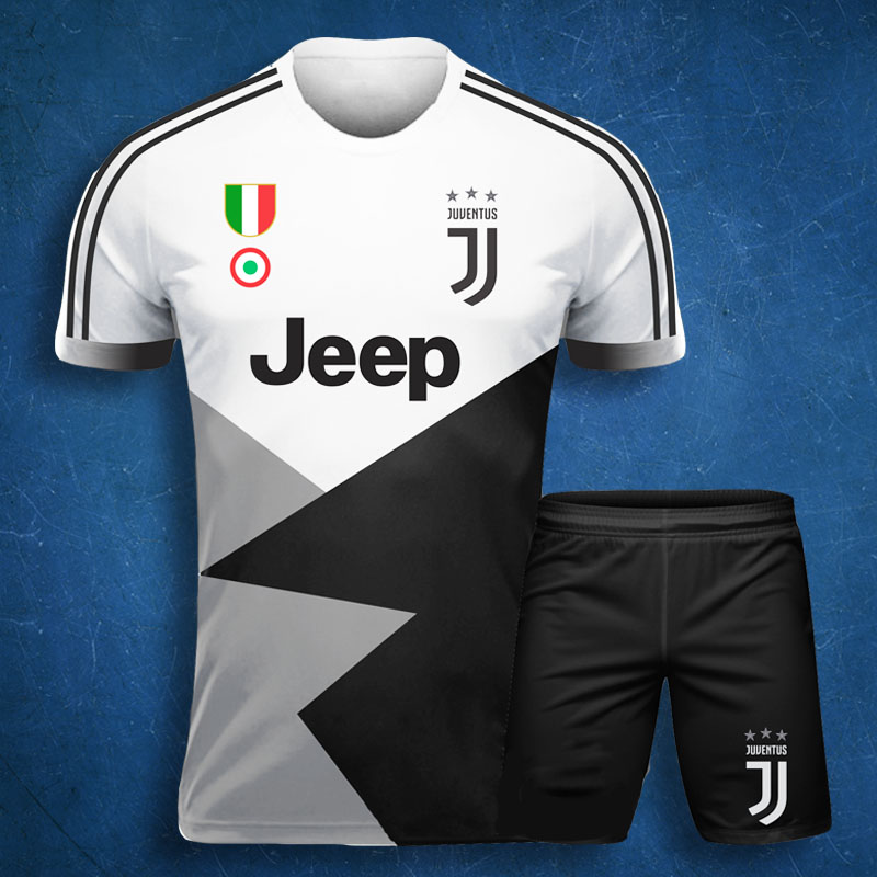 Áo Bóng Đá Độc Lạ Đẹp - CLB Juventus Trắng Đen