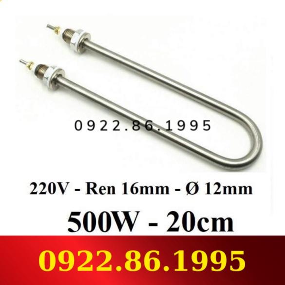 500W - 220V - U ĐƠN ĐIỆN TRỞ ĐUN NƯỚC, NẤU CHÁO,THANH NHIỆT NỒI PHỞ, CÒNG NHIỆT hàng nhập