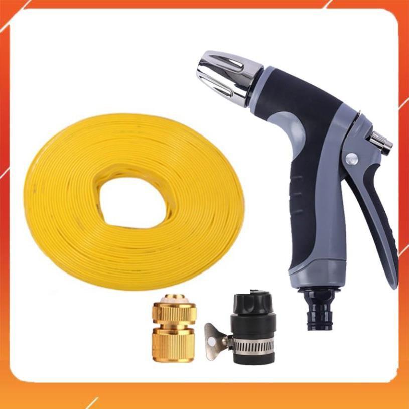 Bộ dây và vòi xịt tăng áp rửa xe tưới cây 7-10M 206817