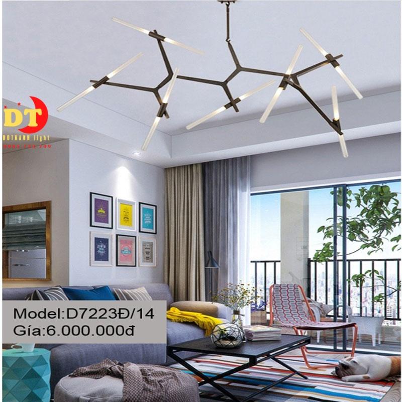 Đèn chùm căn hộ hiện đại,đèn chùm bàn tiếp khách HTLQ