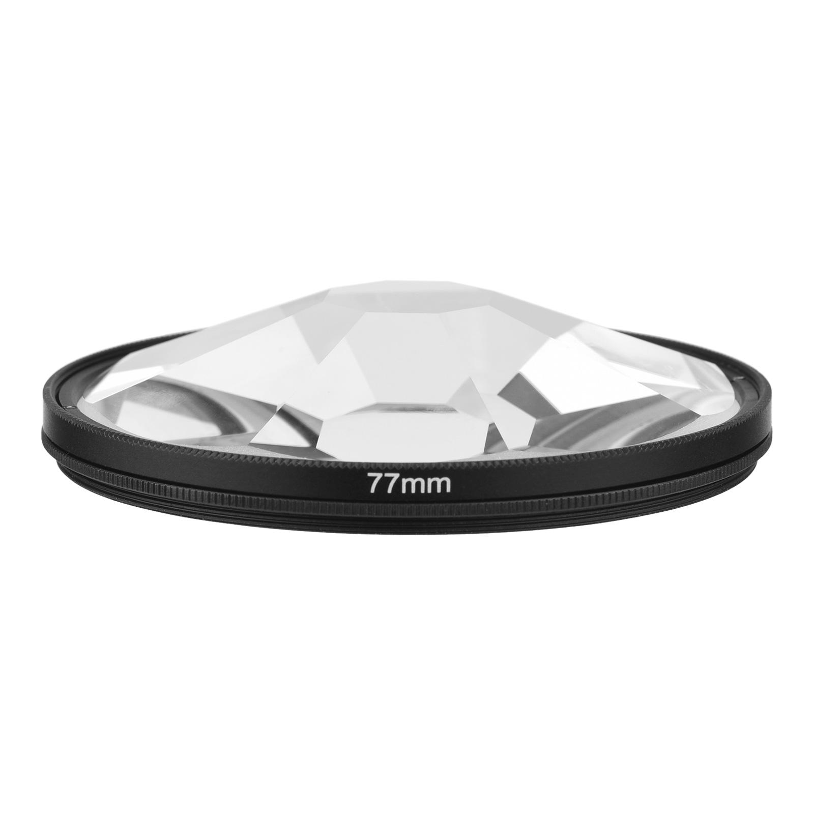 77mm Octaprism Kaleidoscope Lens Filter Optical Glass Lens Filter Professional Photography Accessory for DSLR Camera