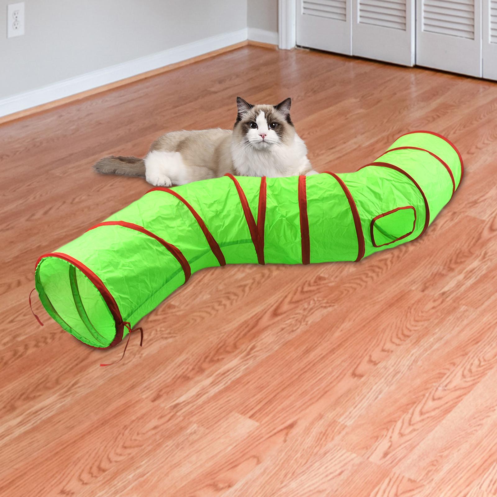 Cat Tube Tunnel Durable Collapsible Play Tunnel Dogs for Game Hamster Kitten