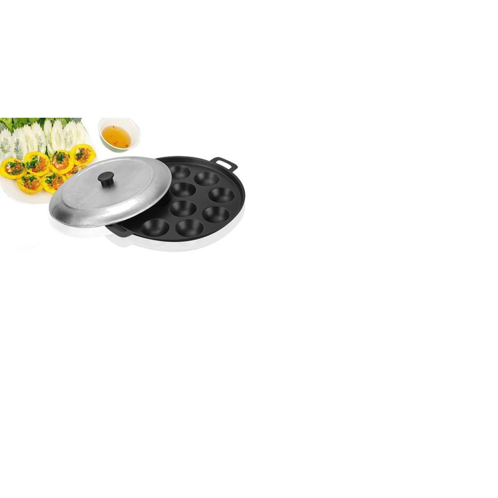Khuôn Đổ Bánh Khọt 12 Lỗ Thương Hiệu Vạn Lợi loại nắp nhôm