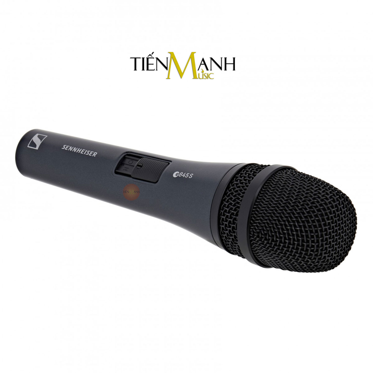 Micro Cầm Tay Sennheiser E845S Có Công Tắc - Mic E845 Dynamic Vocal Microphone E 845-S Hàng Chính Hãng - Kèm Móng Gẩy DreamMaker