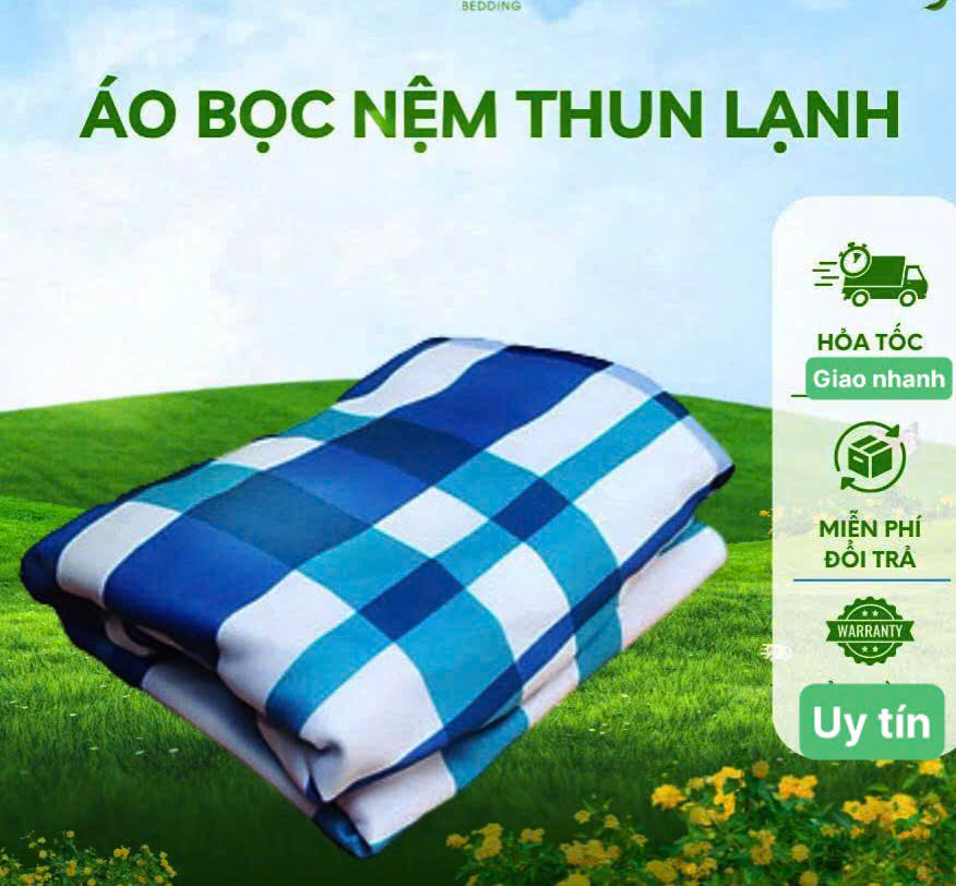 Áo Bọc nệm 2 mặt thun hàn quốc có dây kéo , đủ size, chọn màu