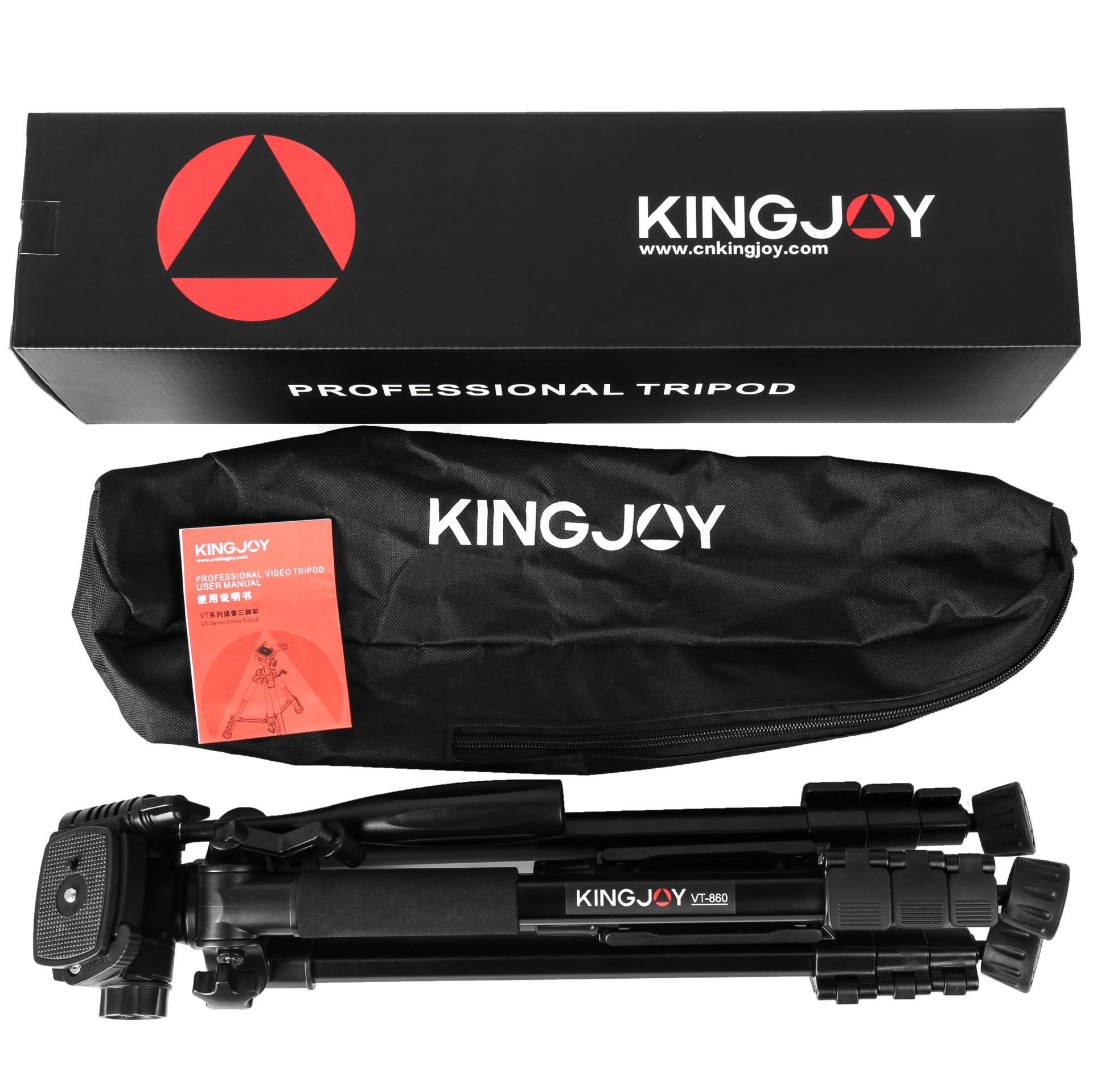 Giá thấp nhất Kingjoy VT-860/860S/990 SLR chân máy điện thoại di động lưới đỏ giá đỡ phát sóng trực tiếp chân máy di động