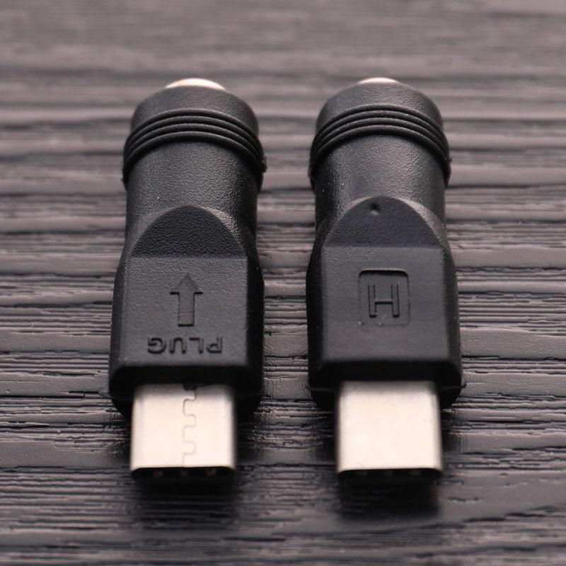 Bộ chuyển đổi bộ chuyển đổi nguồn 1pc DC 5.5x2.1mm Jack sang USB loại C Đầu nối nam
