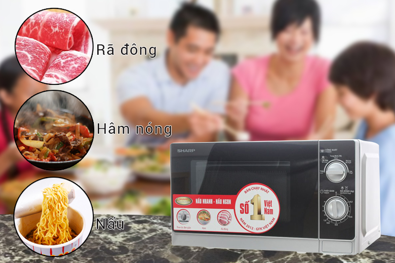 Lò Vi Sóng Sharp R-205VN - 20L - Hàng chính hãng