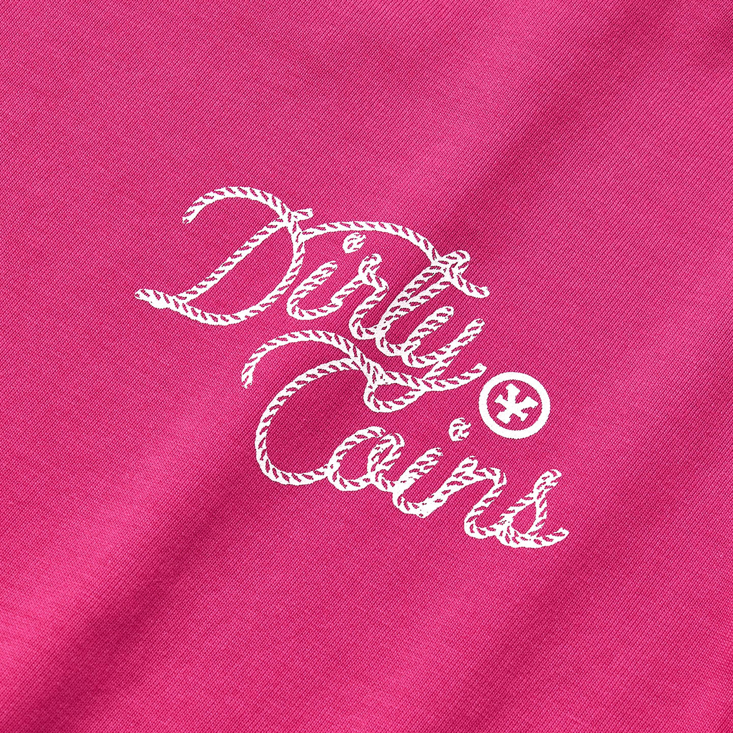 Áo Thun DirtyCoins Rope Print Regular Men/Women T-shirt - Hot Pink