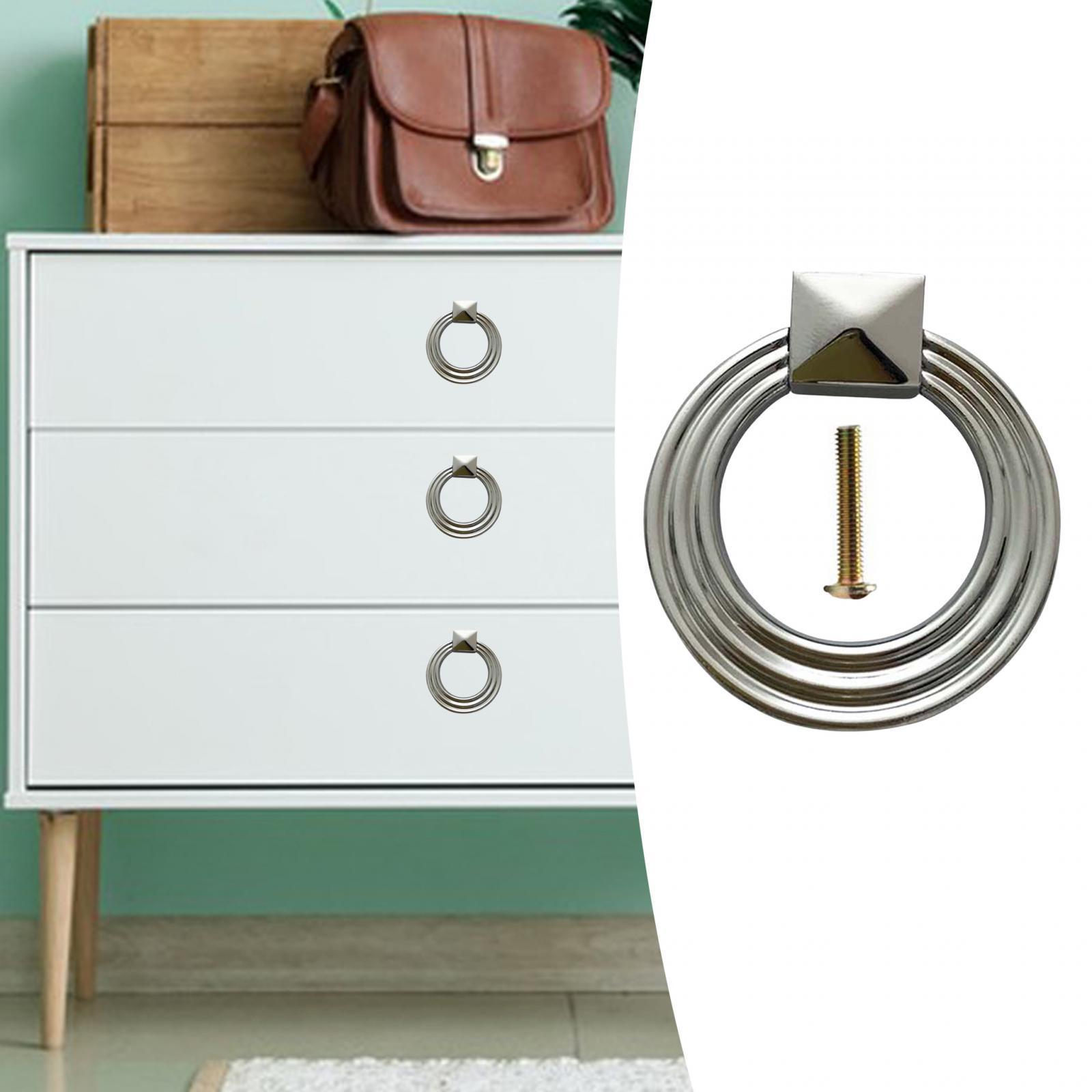 Cabinet Pull Drawer Knob Kitchen Pull Metal W/ Screw for Bathroom