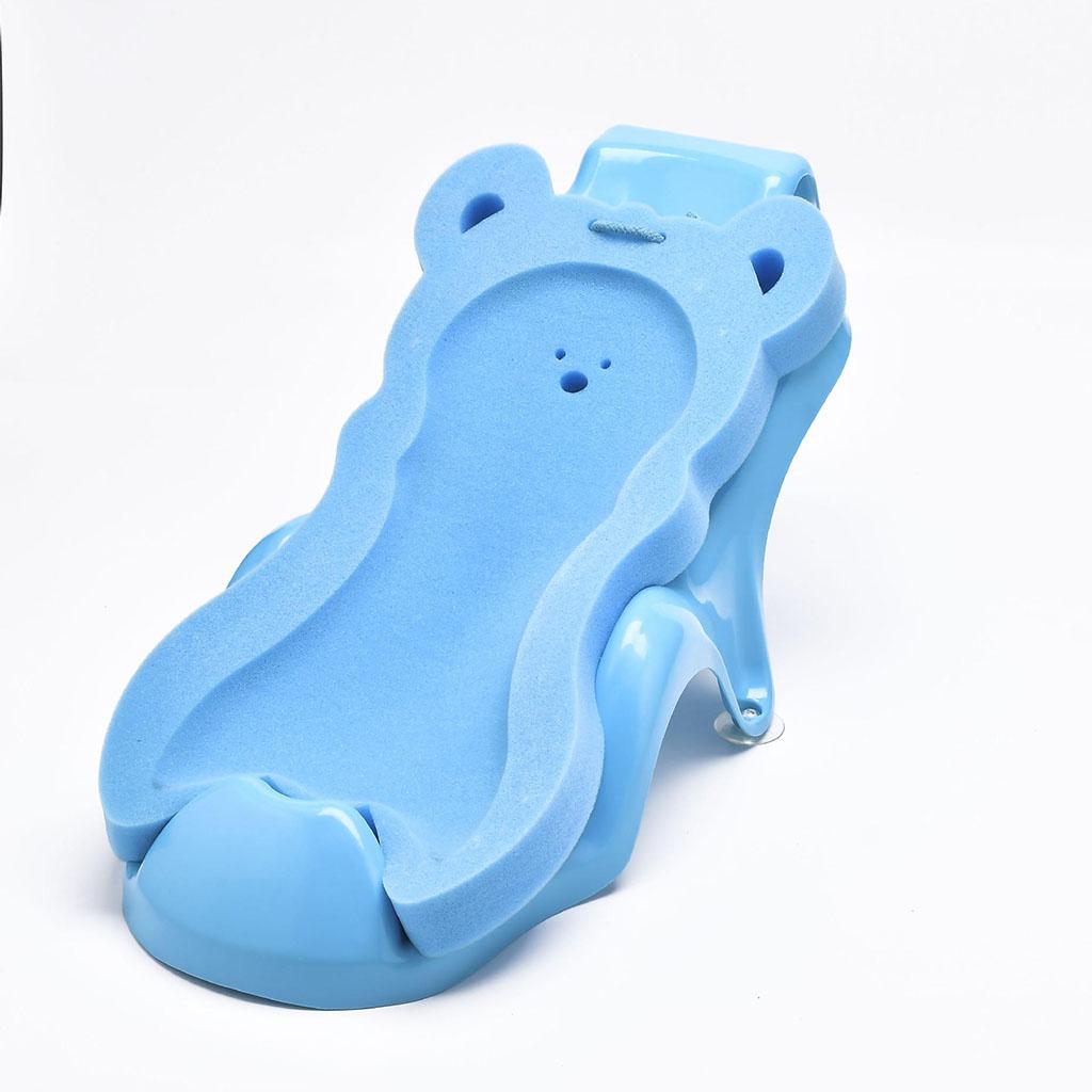 2 Pieces Cute Skid Proof Baby Bath Sponge Bath Cushion Pad Comfy Shower Mat