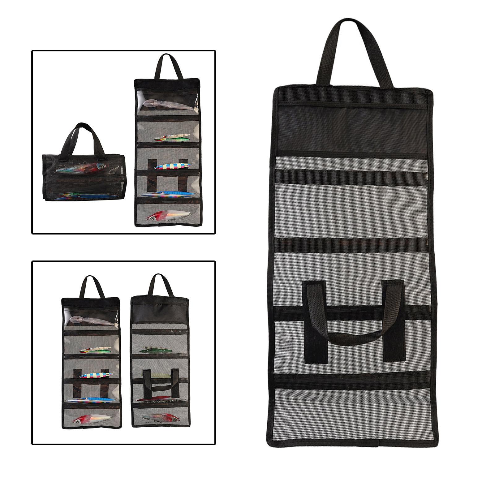 Fishing Jig Bag Fishing Gear Organizer 6 Pockets Fishing Lures Bag Organizer