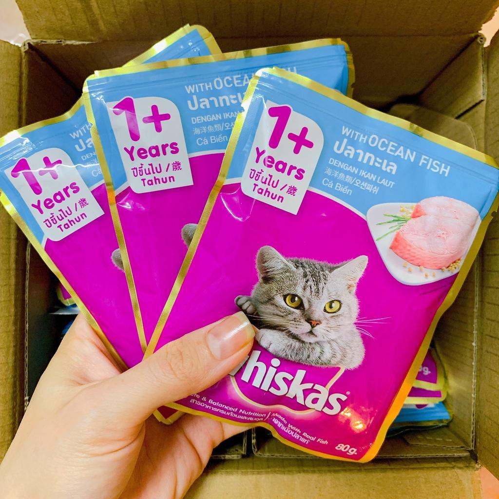 Pate Whiskas cho mèo lớn, mèo con