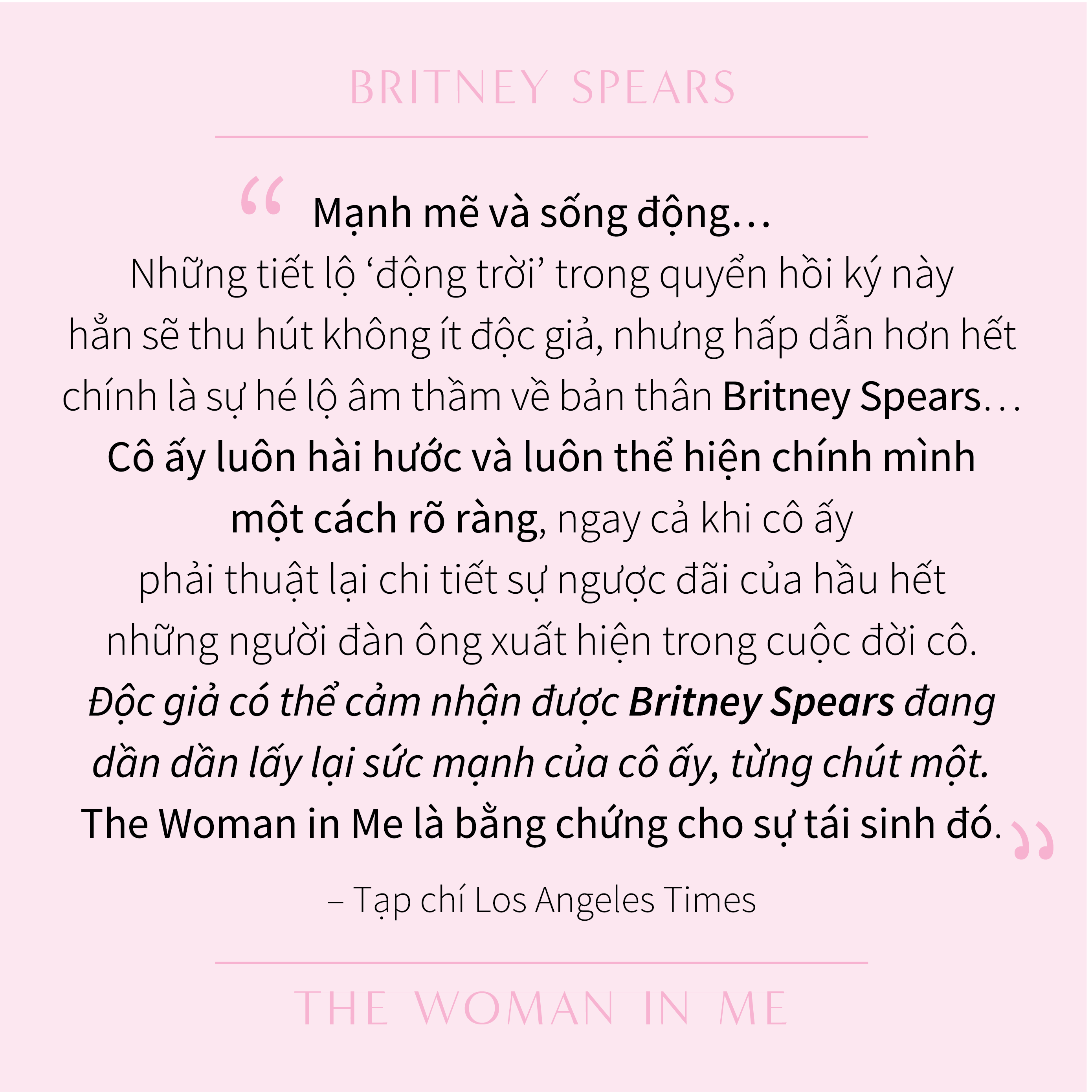 Người Đàn Bà Trong Tôi - The Woman In Me - Britney Spears