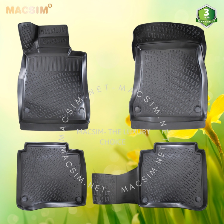 Thảm lót sàn ô tô nhựa TPU Silicon Mercedes S Class W222 sixth generation SWB 2014+ Nhãn hiệu Macsim