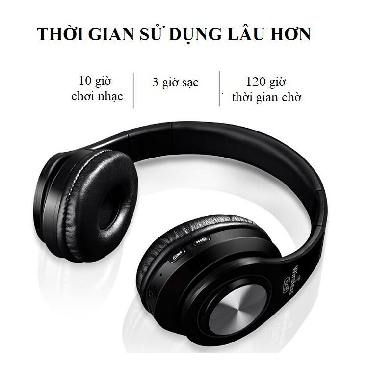 Tai Nghe Chụp Tai ️️ Tai Nghe Bluetooth Âm Thanh Sống Động - Tai nghe Không Dây HZ-10 Dung Lượng Pin Lớn