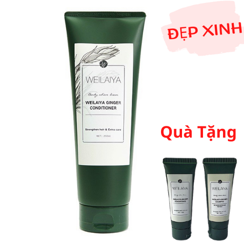 Dầu xả tinh chất gừng trắng Weilaiya giúp ngăn ngừa rụng tóc, nuôi dưỡng tóc chắc khỏe Tặng Kèm Gội  Mini Weilaiya Ngẫu Nhiên