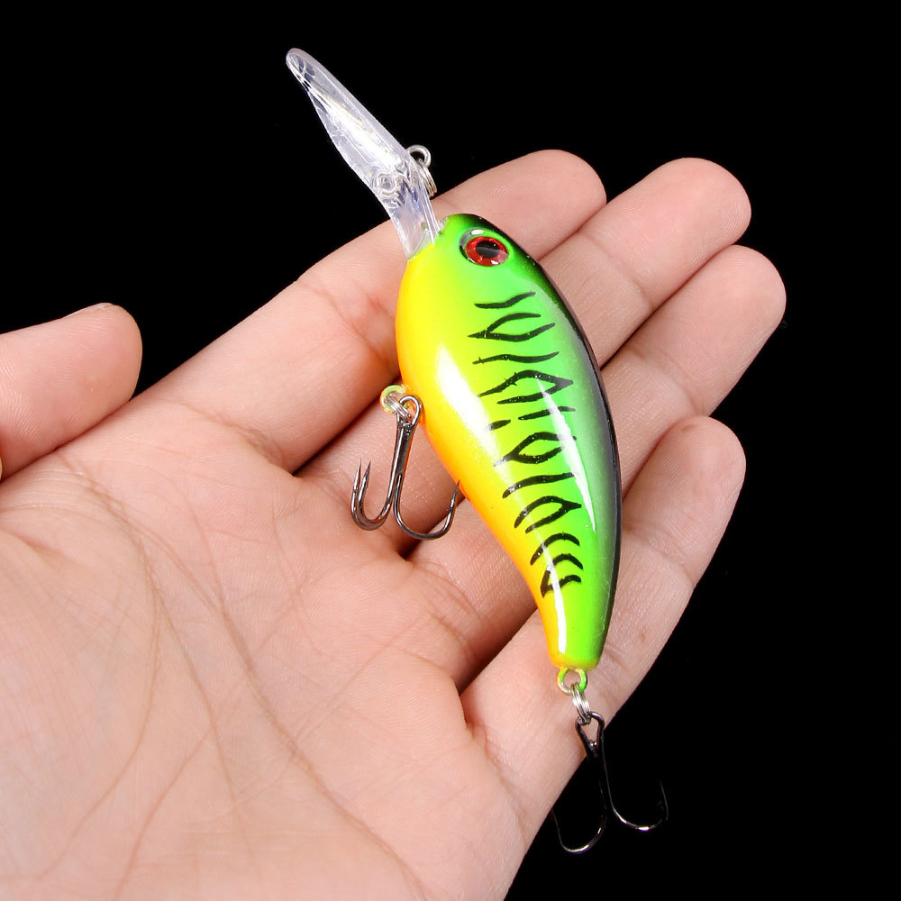 Mồi Giả Câu Lure Chính Hãng HENGJIA 3D MO16 Kèm 4 Móc Câu 14g Siêu Nhạy Và Bén Cá - Sanami Fishing