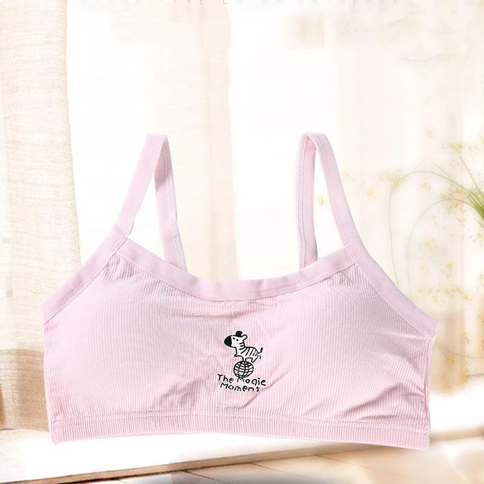 Bộ 4 áo ngực bé gái tuổi dậy thì- áo lót học sinh cấp 1, 2, 3 - áo lá vải cotton tăm mềm mát - co giãn tốt phù hợp với mọi vóc dáng