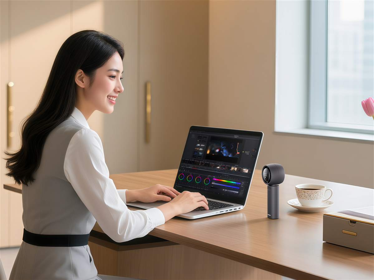 Quạt sạc cầm tay USB Tiross TS3437 Pin 3000mAh - Hàng chính hãng