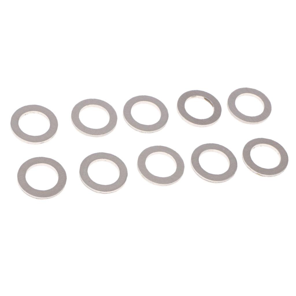 2x10 Pieces Metal Oil Drain Plug,  Washer Seals for Silberura