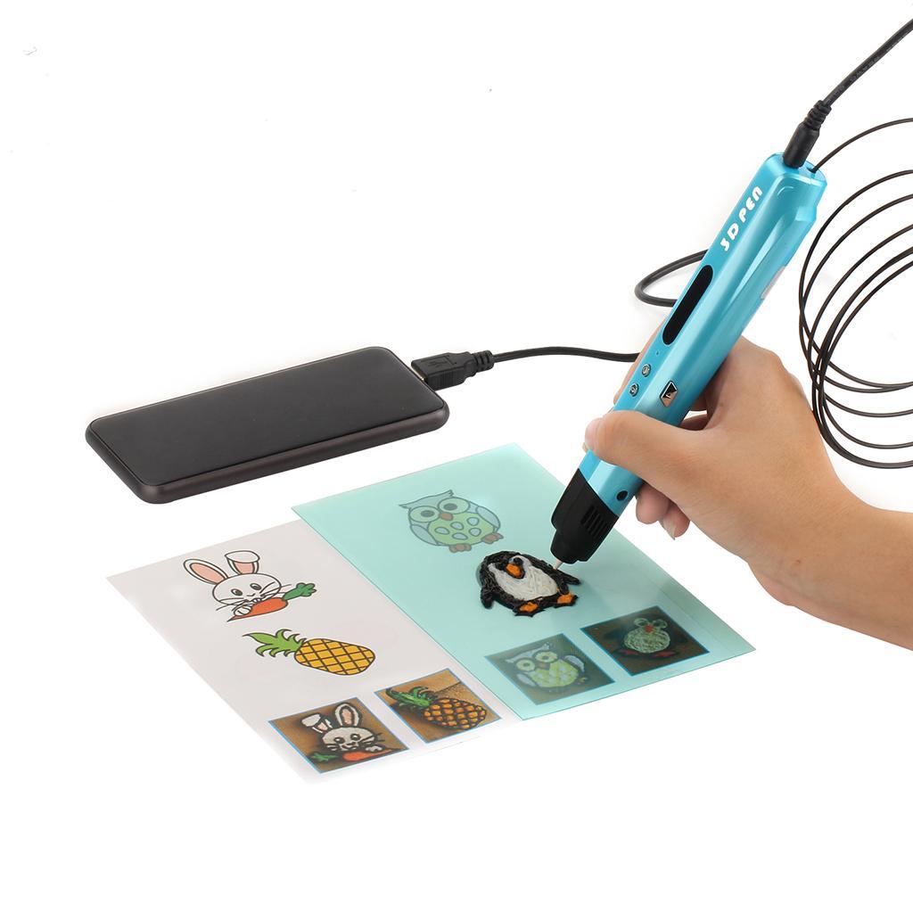 3D Printing Drawing Printer Pen  PLA Filament LED Display - US
