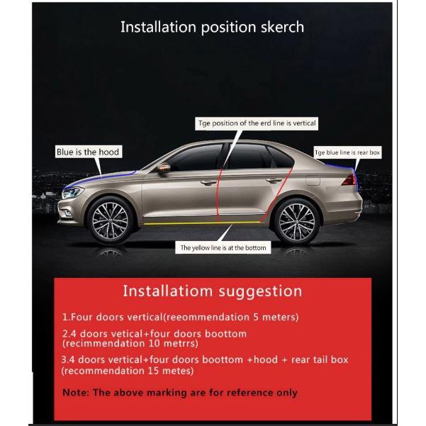 Combo 10 mét nẹp U lõi thép viền cánh cửa xe ô tô chống va đập, chống ồn chống xước