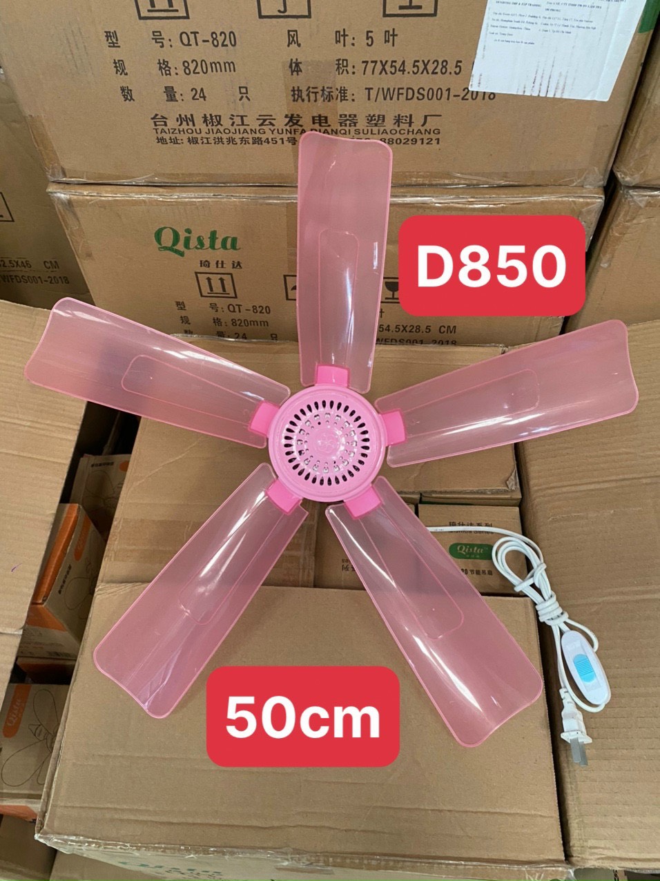 QUẠT TRẦN D850 18W 50CM