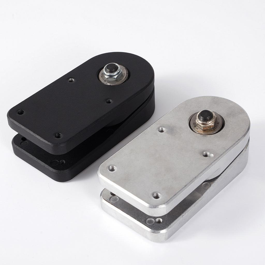 Alloy Skateboard Trucks 6.25 Hanger with Pads Set of 2 Polished Black