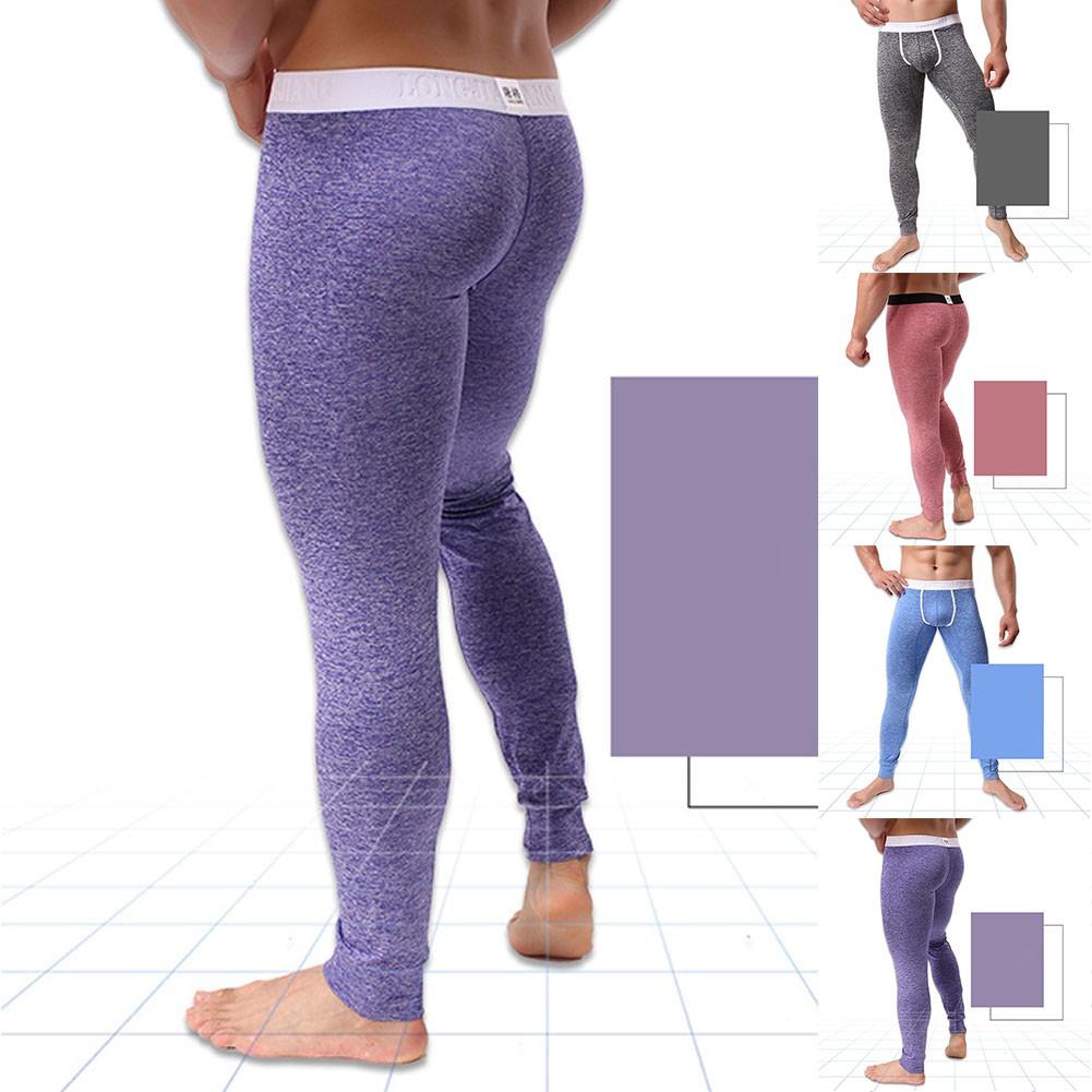 Nam Gợi Cảm Chắc Chắn Thấp Tầng Quần Legging Nhiệt Quần Ôm Sát Thoáng Khí Cho Quần Tàng Hình Quần Áo Nam Liền Mạch Mùa Đông Quần Lót