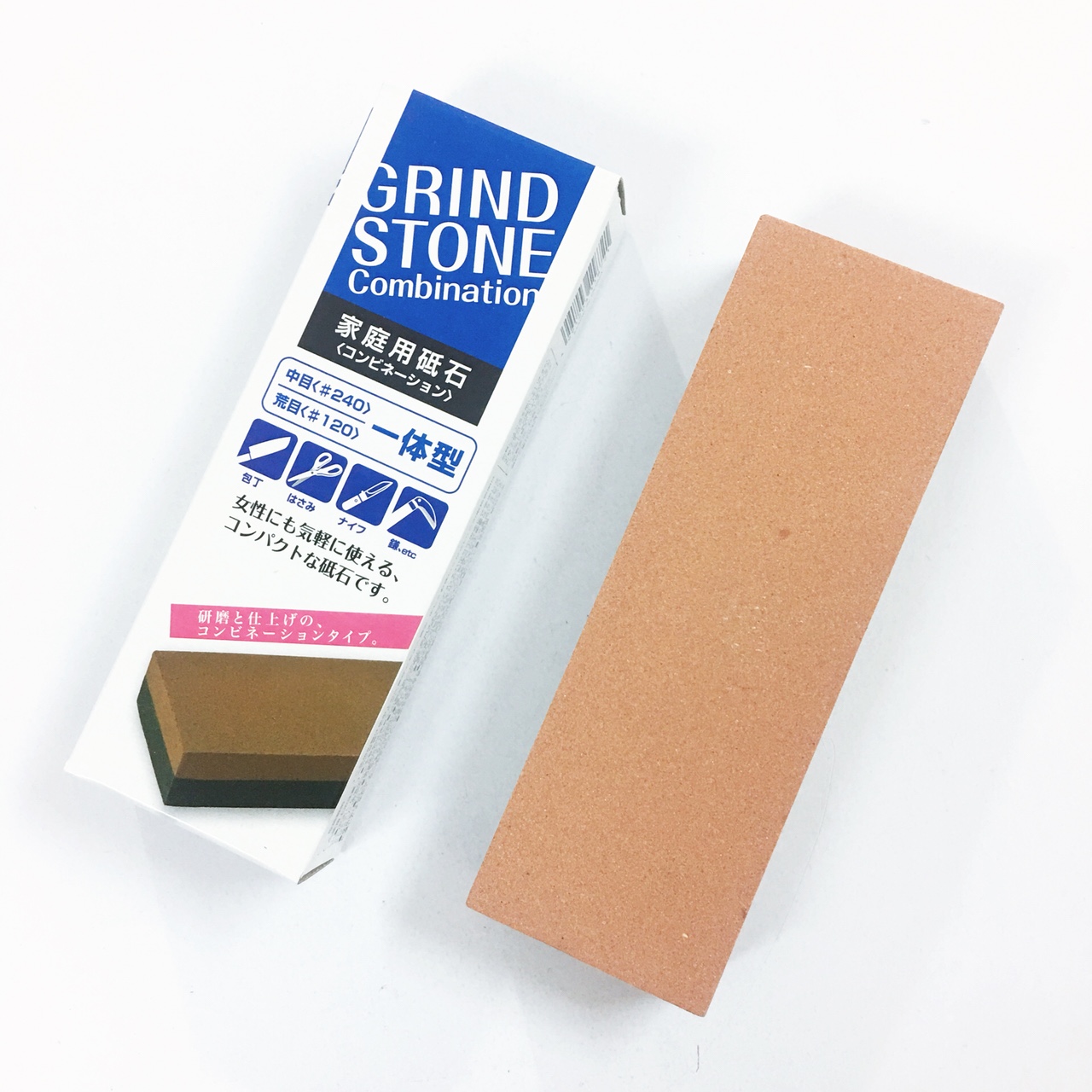 Đá mài dao kéo 2 mặt Grind Stone - Hàng nội địa Nhật Bản nhập khẩu chính hãng