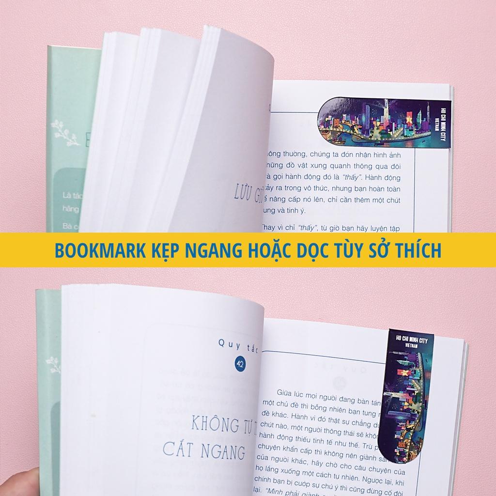 Magnetic Bookmark Đánh Dấu Sách Nam Châm Saigonir Size 2.5x7cm Hình ảnh đặc trưng Việt Nam Lực hút Magnet Mạnh Souvenir