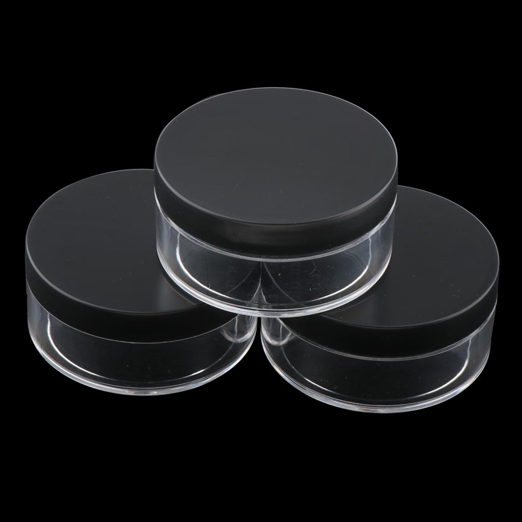 6pcs Empty Loose Powder Container Compact Powder Puff Case DIY Cosmetic Box