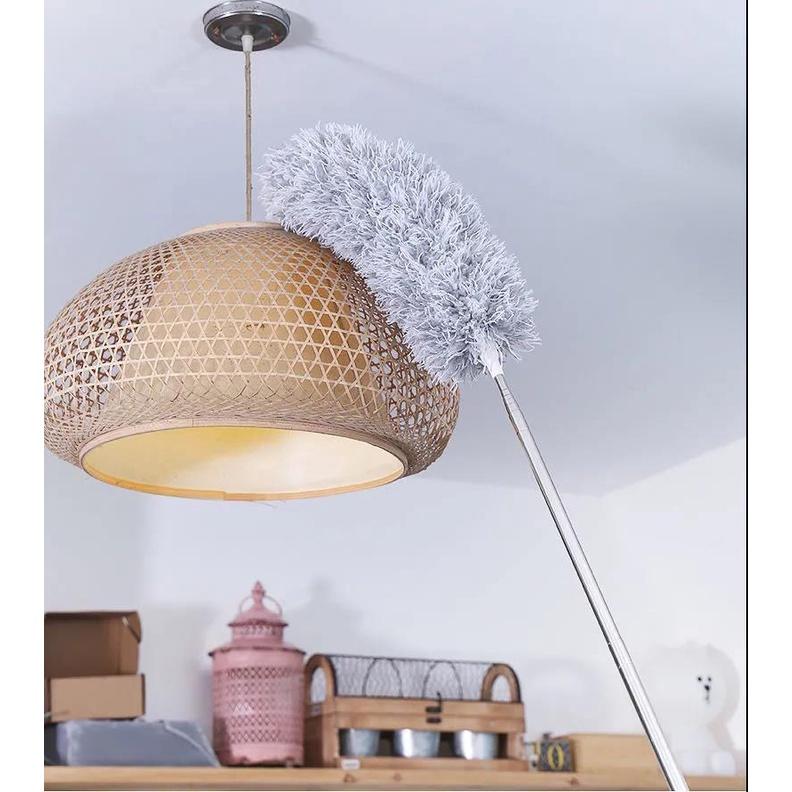 Chổi lau bụi trần nhà thu gọn 42 cm kéo dài CAO 280cm