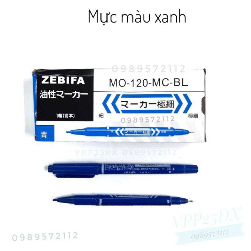 Hộp 10 cái Bút lông dầu 2 đầu-bút dạ kính MO-120 (loại rẻ)