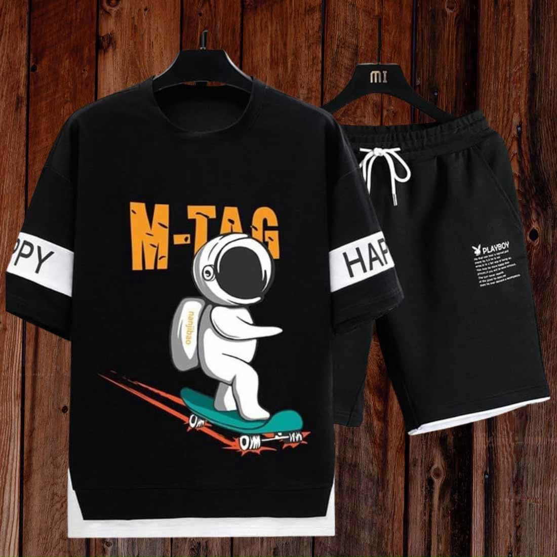 Bộ đồ mặc nhà mùa hè nam thể thao in chữ MTAG Hot trend thời trang,vải thun co giãn 4 chiều