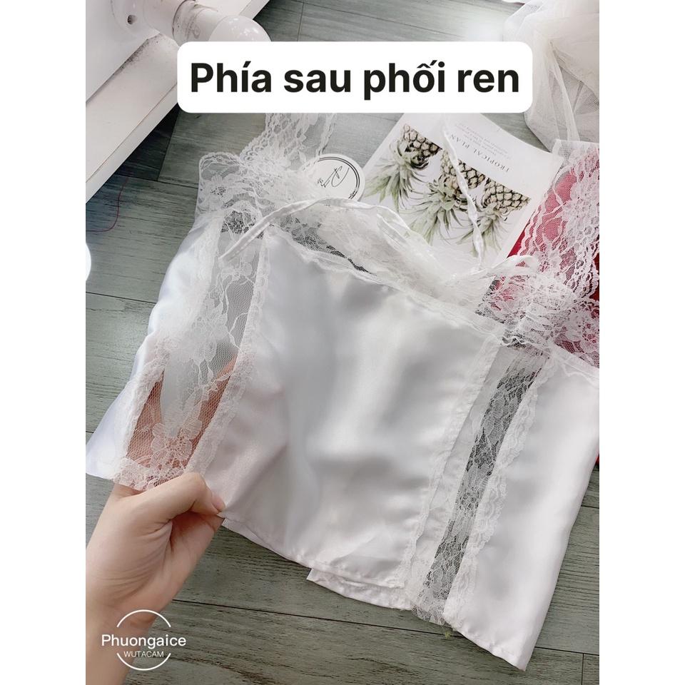 Đồ ngủ sexy nữ, Bộ ngủ sexy ren nữ đính ngọc mùa hè - Phuongaliceshop