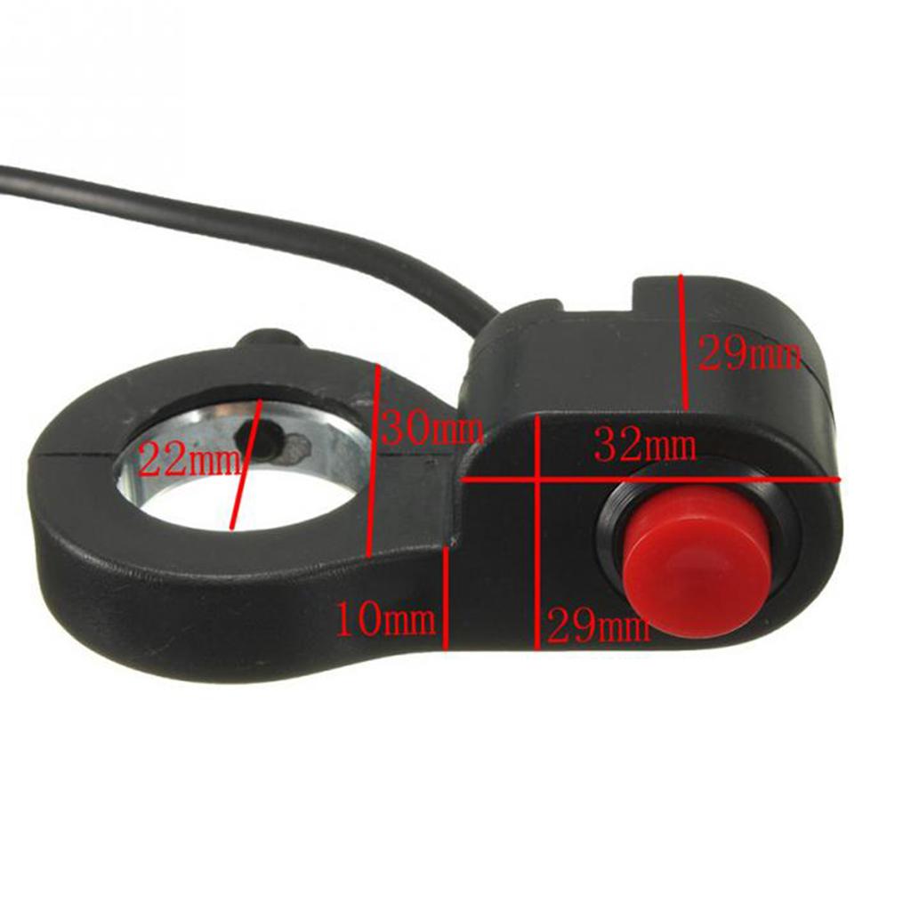 Universal 7/8" Red Kill Off Stop Switch ATV Go Kart Dirt Bike Part