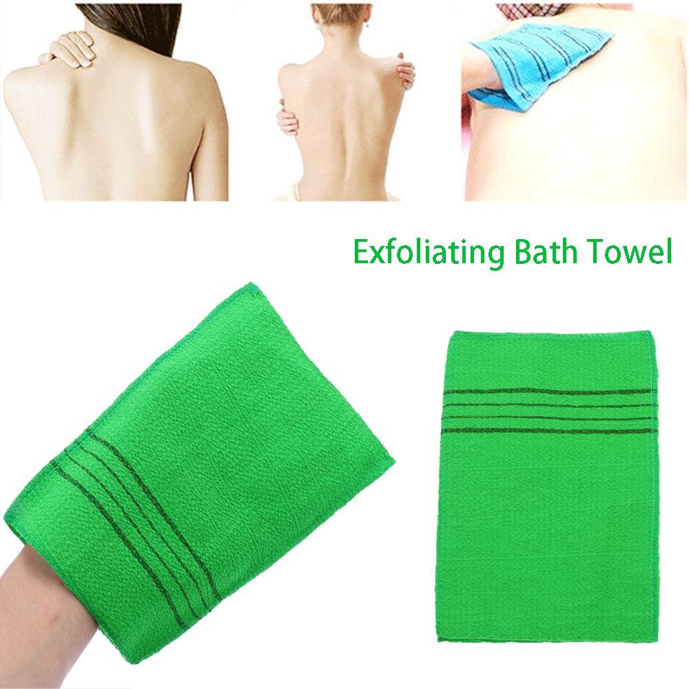 Durable Exfoliating Bath Towel Massage Washcloth Bath Glove Smooth Skin Portable Viscose Fiber Extreme Comfort Cleaner Body Rub Shower Scrubber