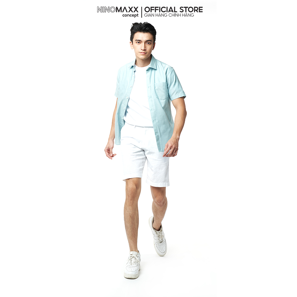 NINOMAXX Quần short Linen thời trang Nam lửng 2201002