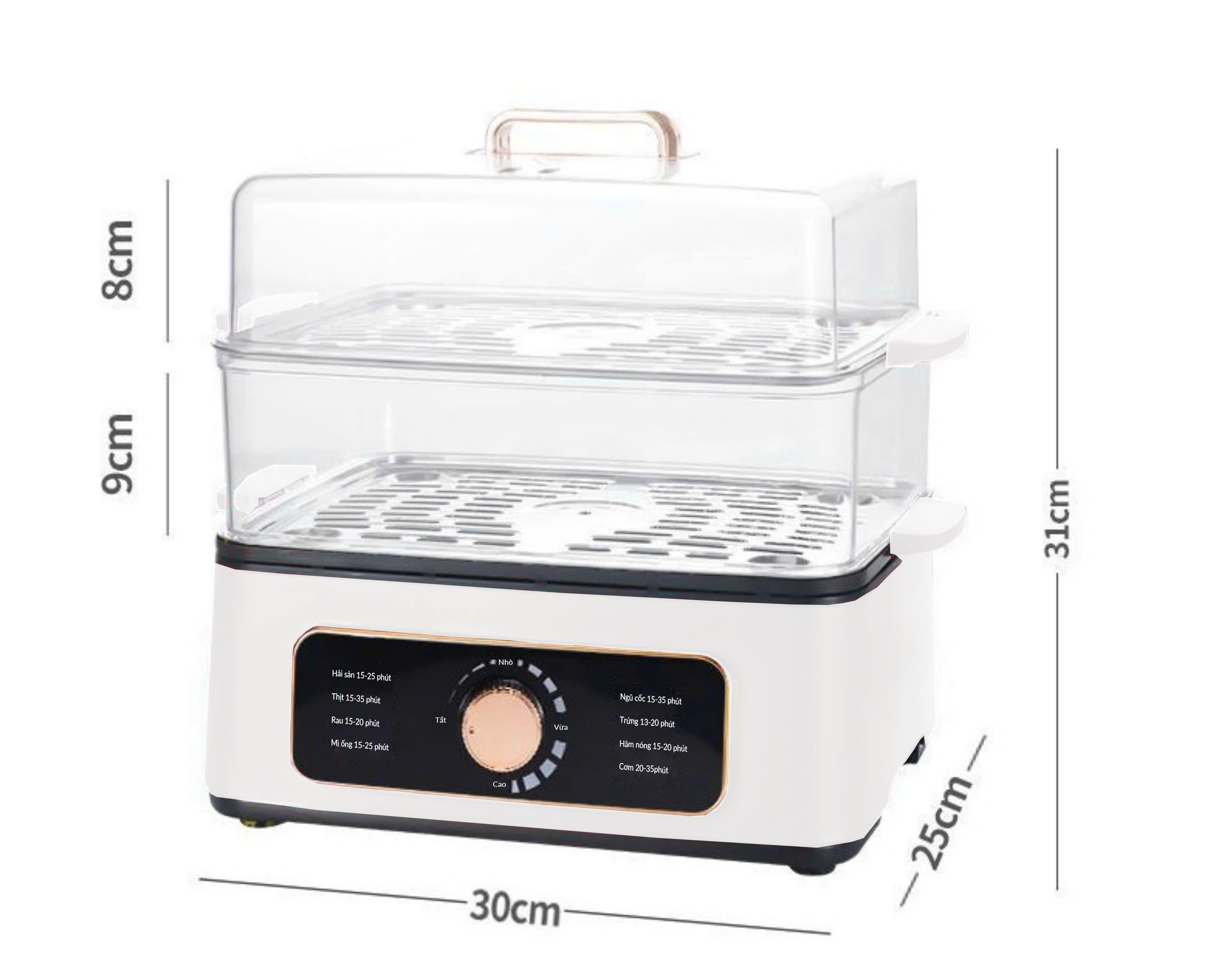 NỒI LẨU HẤP ĐA NĂNG PERFECT PF-LH12 2 TẦNG DUNG TÍCH 22 LIT BẢO HÀNH 1 NĂM- HÀNG CHÍNH HÃNG