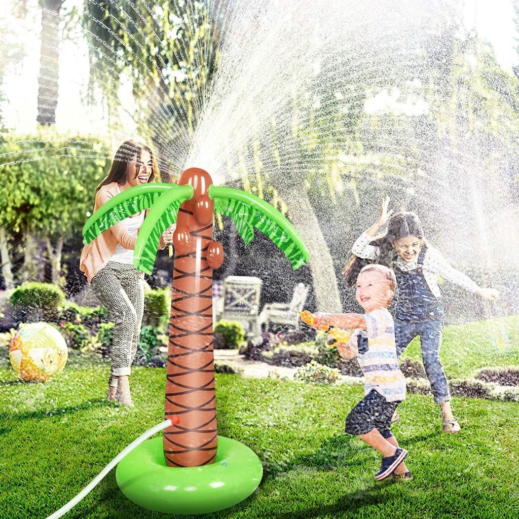 Dụng Cụ Phun Nước Hình Cây Dừa Bằng Nhựa Pvc Cho Trẻ Em