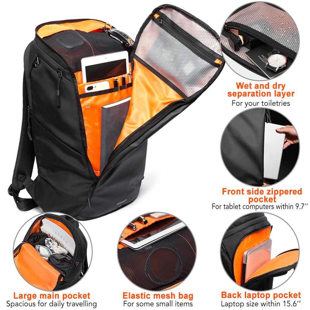 Balo Văn Phòng Chống Nước Chống Trộm Đựng Máy Tính Xách Tay 15.6 Inches Tiện Dụng