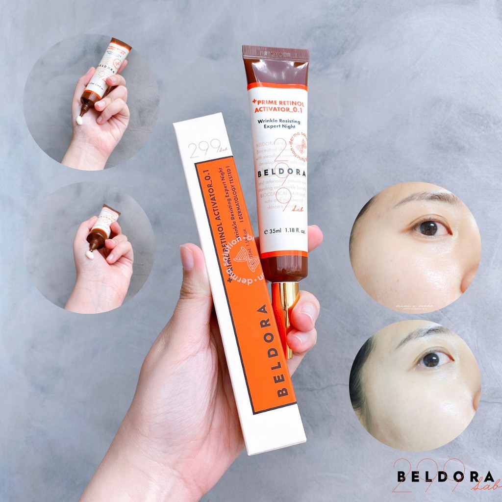 Kem Dưỡng Retinol 0.3 Xóa Nếp Nhăn, Căng Bóng Da Beldora 299 Prime Retinol Activator 0.3 35ml