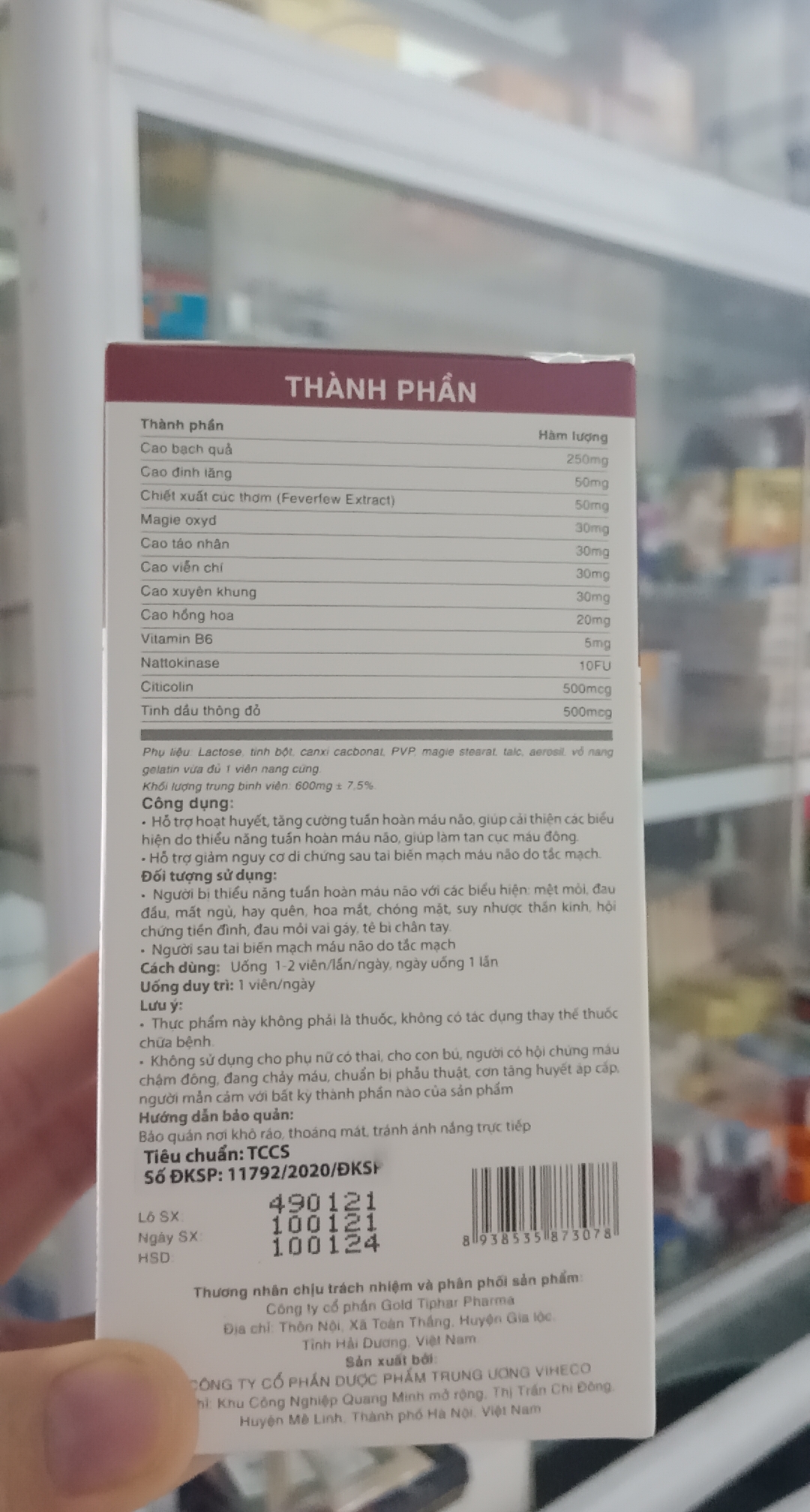 Viên uống Hoạt Huyết Tiền Đình GTP 30 viên