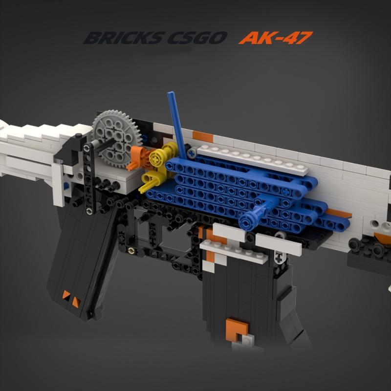 Đồ Chơi Lắp Ráp Kiểu LEGO CSGO Mô Hình AK-47 Asiimov Bắn Thun Với 1200+ Mảnh Ghép - Bản Thiết Kế Tiêu Chuẩn Của Kevin183