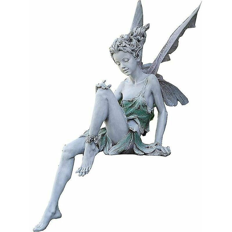 Bức tượng trong vườn Ngồi yêu tinh 22cm Tượng Vườn Tượng Garden Fairy Tượng